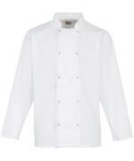 Studded front long sleeve chef's jacket - Image 2