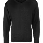 V-neck knitted sweater
