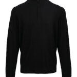 ¼ zip knitted sweater