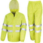 High-viz waterproof suit