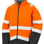 Printable safety softshell jacket