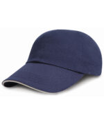 Low-profile heavy brushed cotton cap with sandwich peak - Image 3