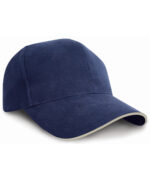 Pro-style heavy cotton cap with sandwich peak - Image 2