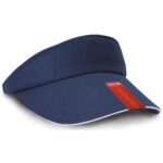 Herringbone sun visor with sandwich peak