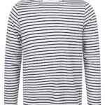 Unisex long-sleeved striped T