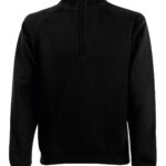 Premium 70/30 zip-neck sweatshirt