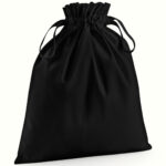 Organic cotton drawcord bag