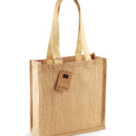 Jute compact tote