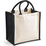 Printers midi jute tote