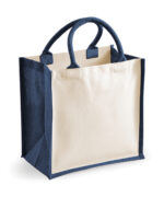 Printers midi jute tote - Image 4