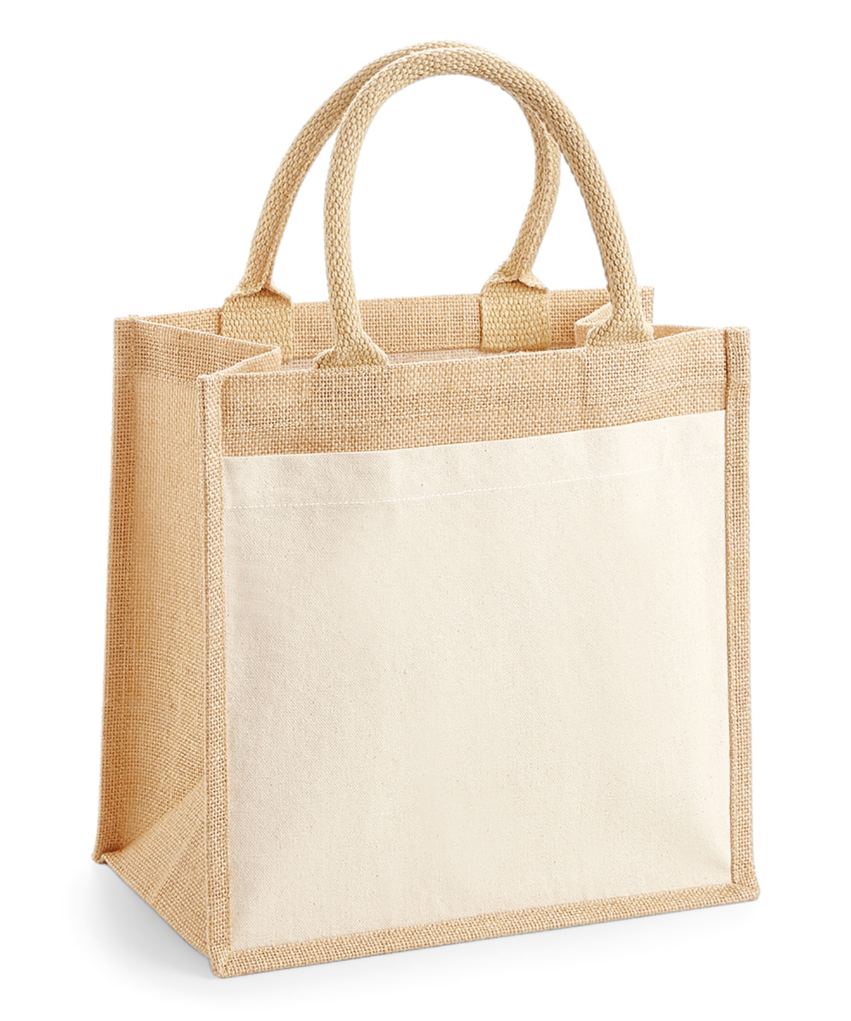5c5c3e3deb9f5b1c75cea26a35ab7428 Cotton pocket jute midi tote - Image 1
