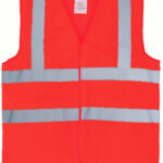 Flame-retardant hi-vis sleeveless waistcoat (HVW100FR)
