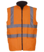 Hi-vis reversible fleece bodywarmer (HV008F)