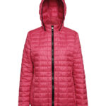 Women's honeycomb hooded jacket