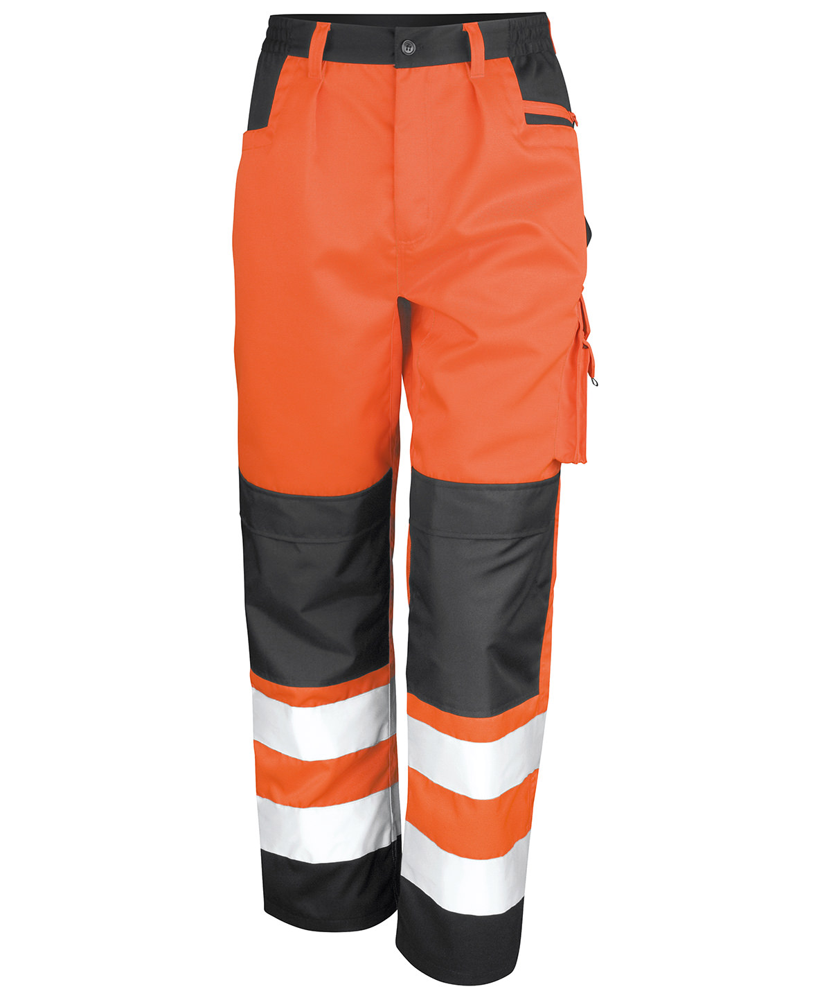 R327X_front__flo_orange.jpg Safety cargo trousers - Image 1