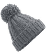 Cable knit melange beanie - Image 2