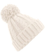 Cable knit melange beanie - Image 4