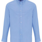 Cotton-rich Oxford stripes shirt