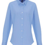 Women's cotton-rich Oxford stripes blouse