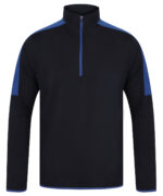 ¼ zip mid-layer with contrast panelling - Image 3