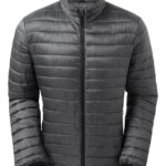 Melange padded jacket
