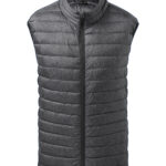 Melange padded gilet