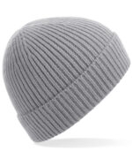Engineered knit ribbed beanie - Image 4