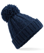 Cable knit melange beanie - Image 3