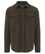 Sherpa-lined fleece overshirt