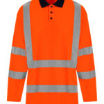 High visibility long sleeve polo