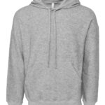 Unisex sueded fleece pullover hoodie