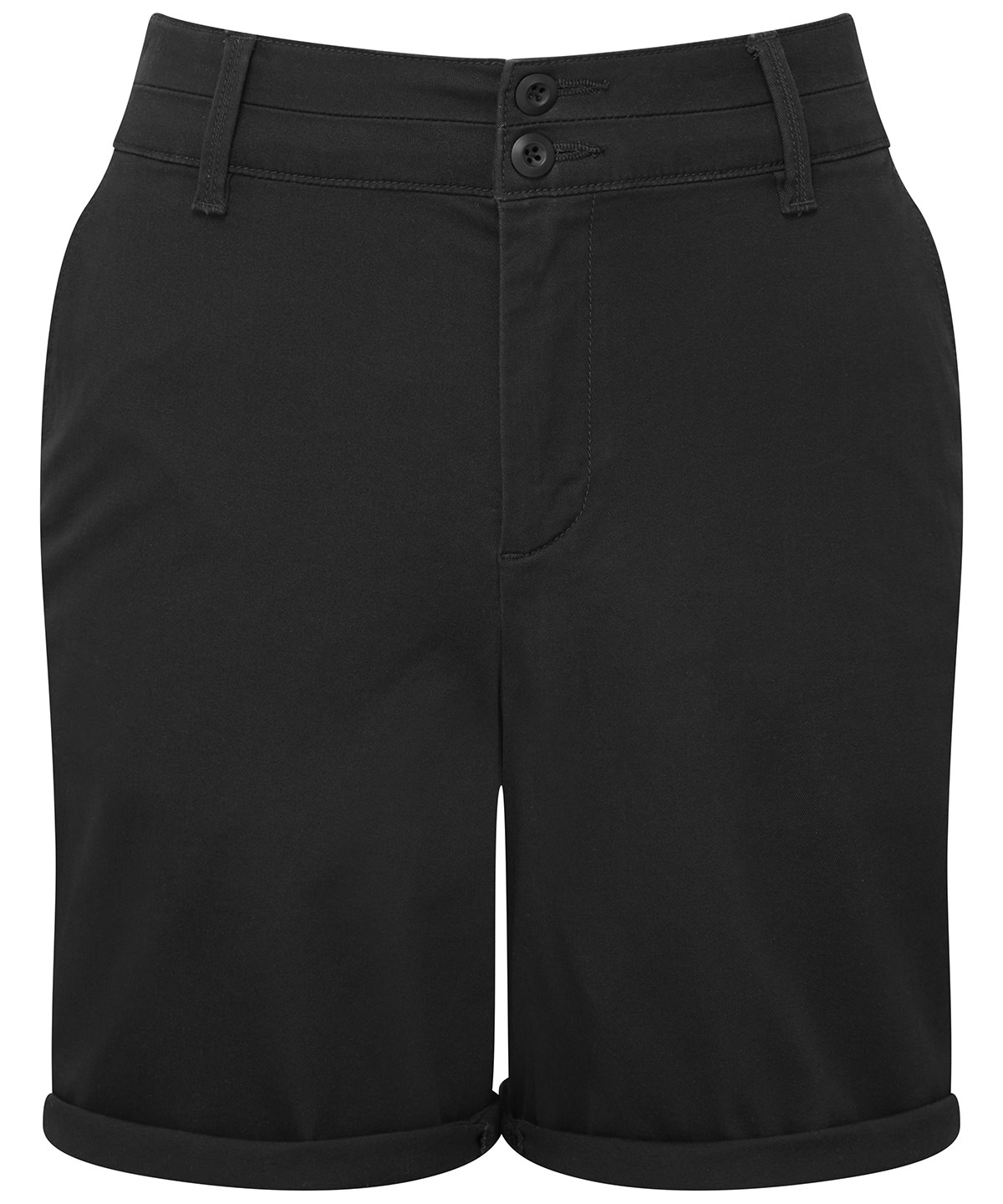 AQ068_Black_FT Women’s ultimate chino shorts - Image 1