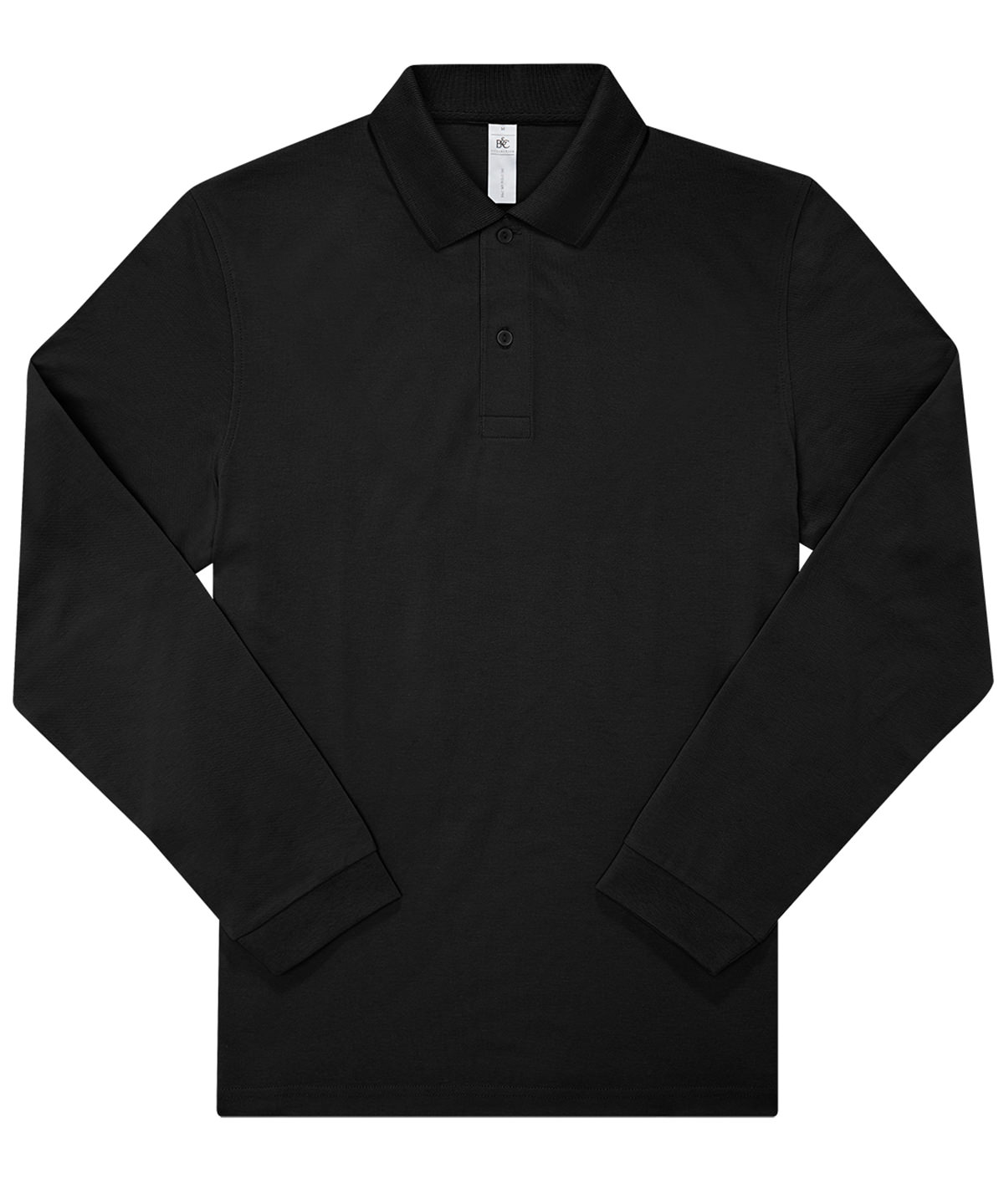 BA262_Black_FT B&C My Polo 180 LSL - Image 1