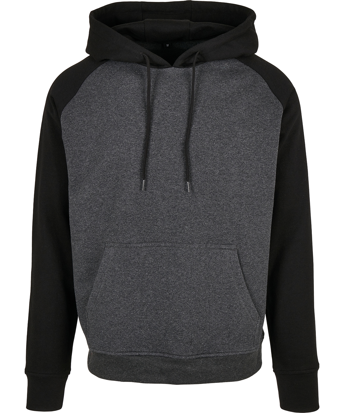 BB005_Charcoal_Black_FT Basic raglan hoodie - Image 1