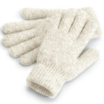 Cosy ribbed-cuff gloves