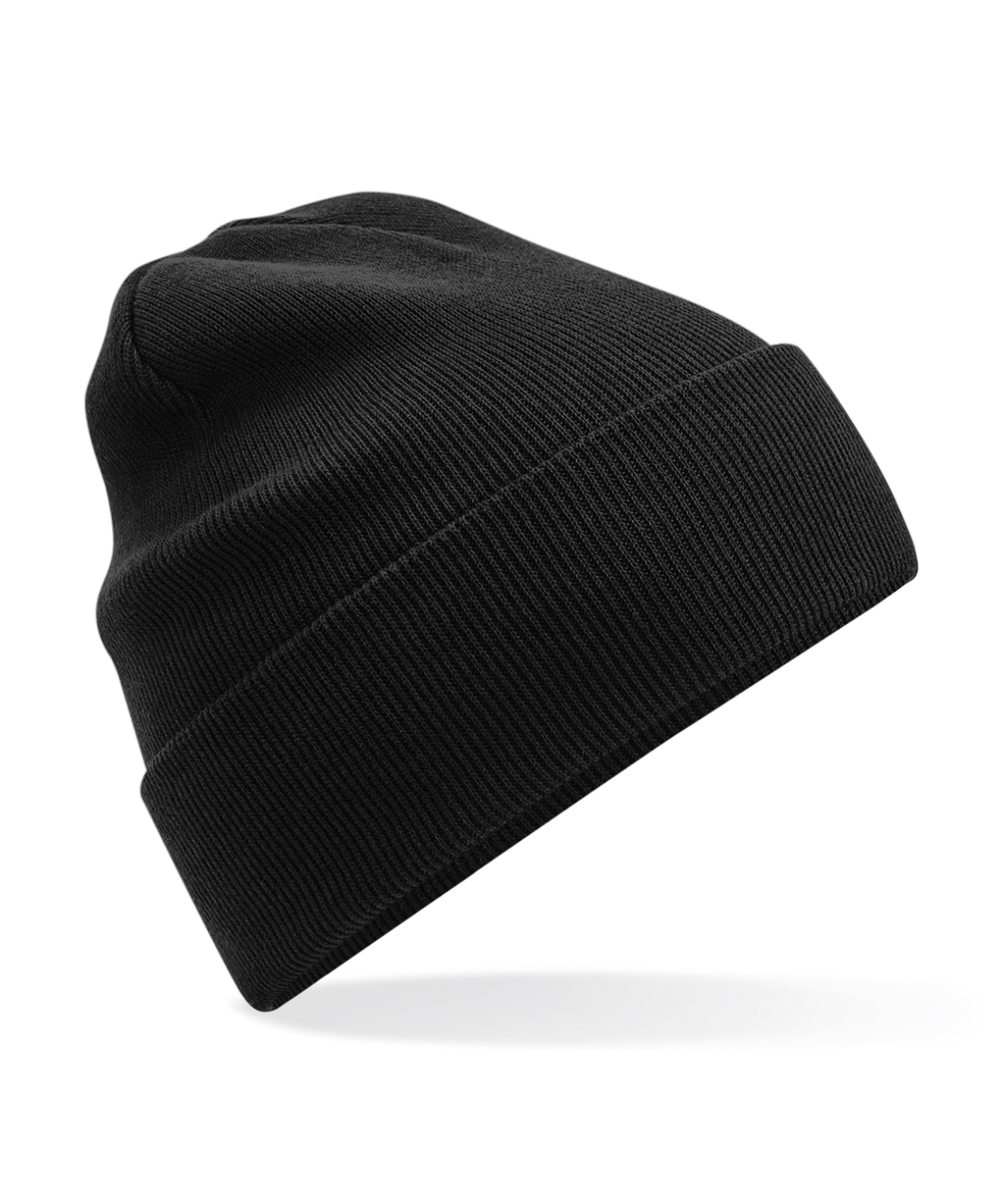 BC45N_Black_FT Organic cotton original cuffed beanie - Image 1