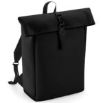 Matte PU rolltop backpack