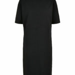 Women's organic oversizes slit tee dress