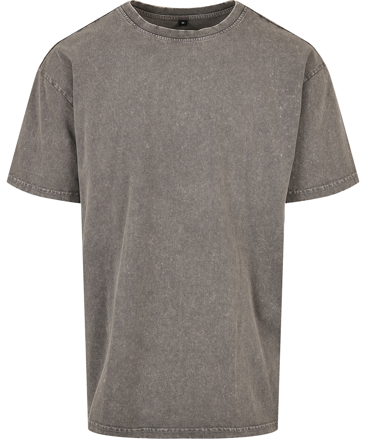 BY189_Asphalt_FT Acid washed heavy oversized tee - Image 1