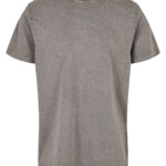 Acid washed round neck tee