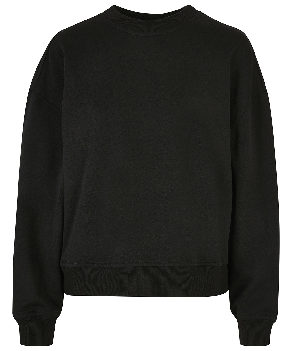 BY212_Black_FT Women’s oversized crew neck sweatshirt - Image 1