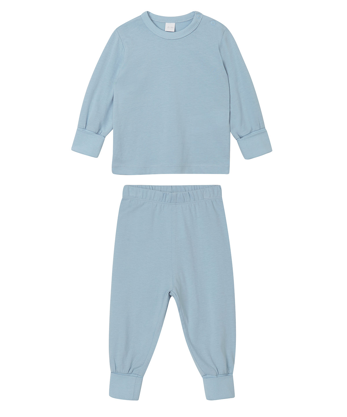 BZ067_DustyBlue_FT Baby pyjamas - Image 1