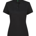 Women’s recycled polyester polo shirt
