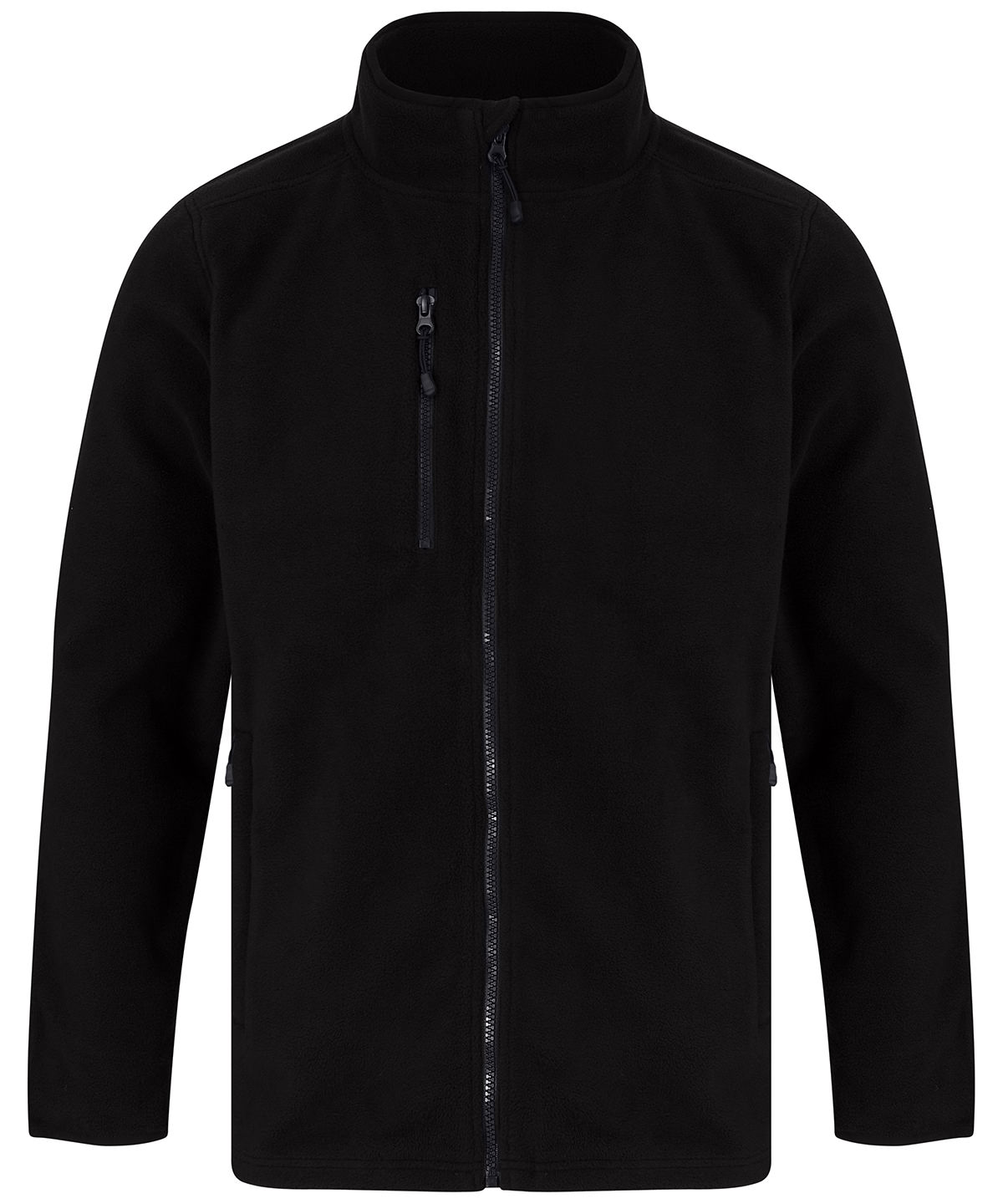 HB860_Black_FT Recycled polyester microfleece jacket - Image 1