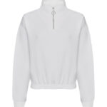 Women's cropped ¼-zip sweat