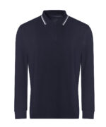 Long sleeve tipped 100 polo - Image 3