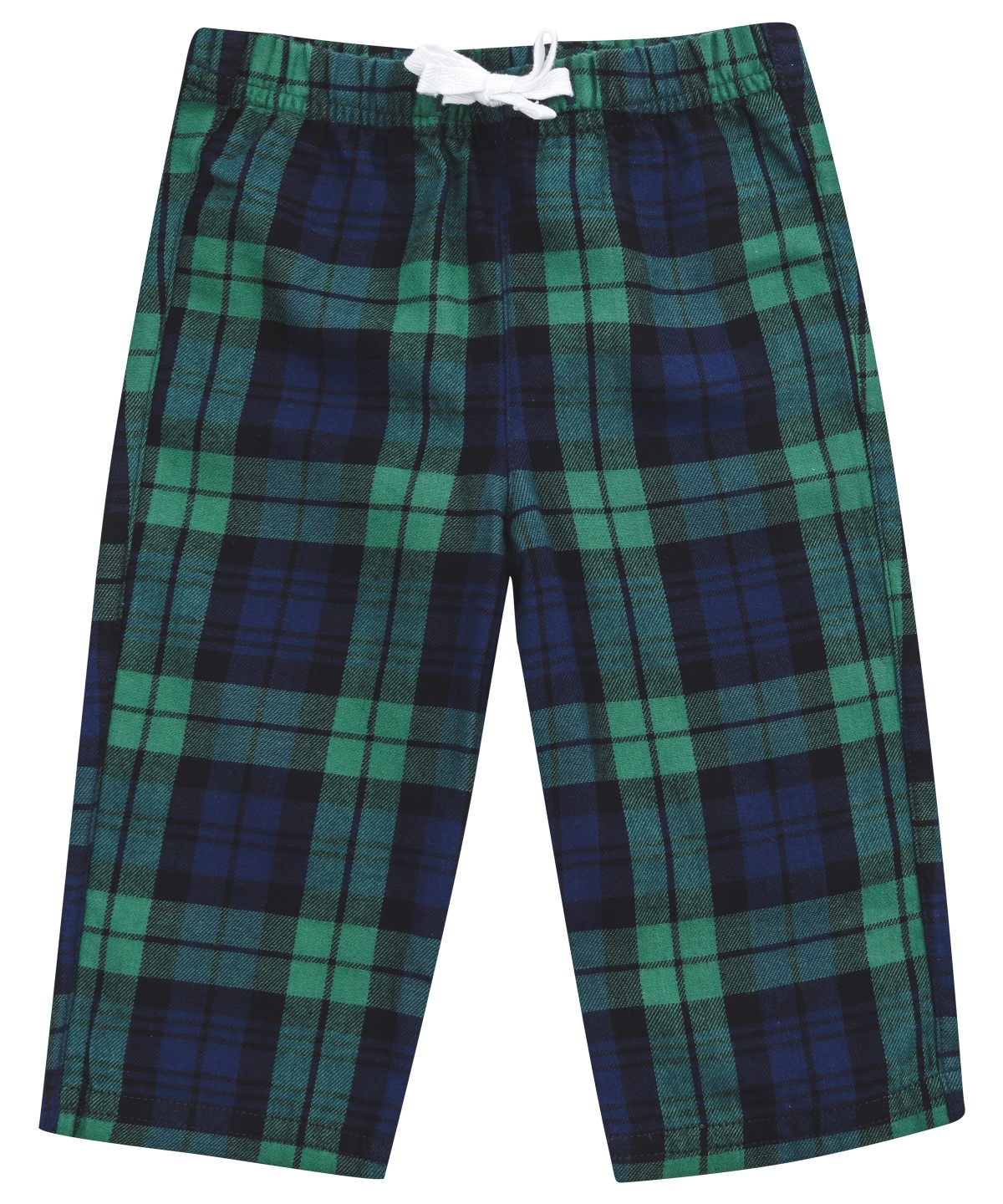LW83T_Green_NavyCheck_FT Tartan lounge trousers - Image 1