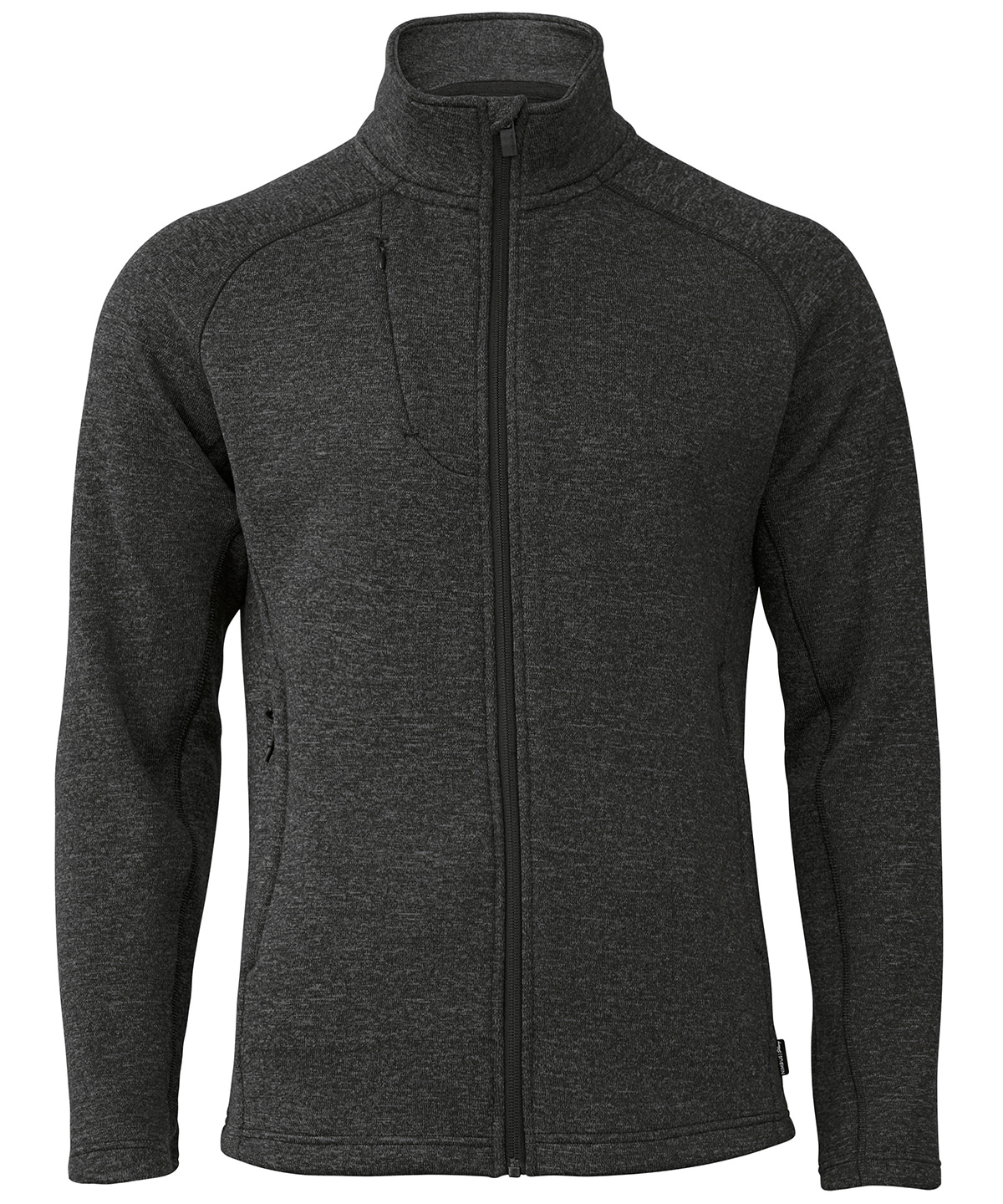 NP08M_DarkGreyMelange_FT Montana – knitted fleece jacket - Image 1