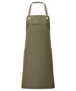 ‘Barley’ Contrast Stitch Bib Apron - Image 4