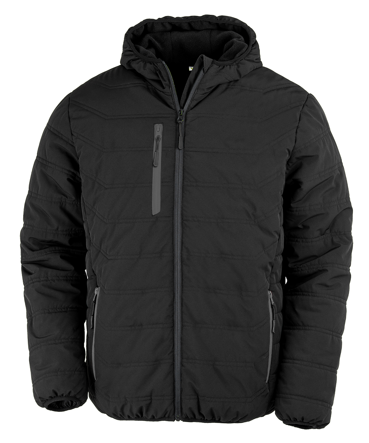 R240X_Black_Black_FT Recycled compass padded winter jacket - Image 1